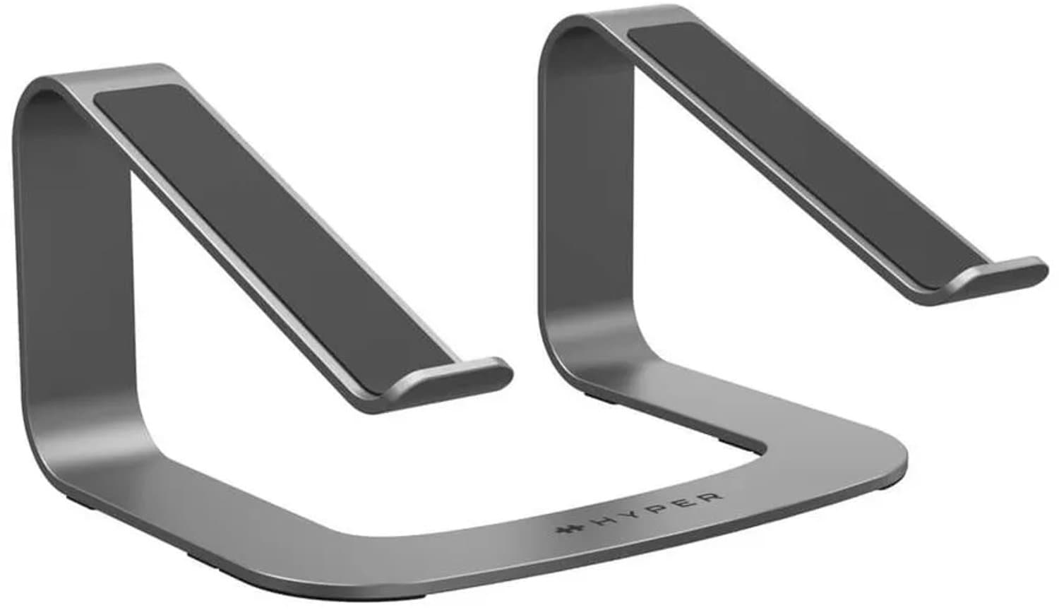 Hyper HyperSpace Laptop Stand – Geschikt voor Laptops tot 16" – Biedt Ergonomische Ondersteuning – Volledig Compatibel met MacBooks - Grijs