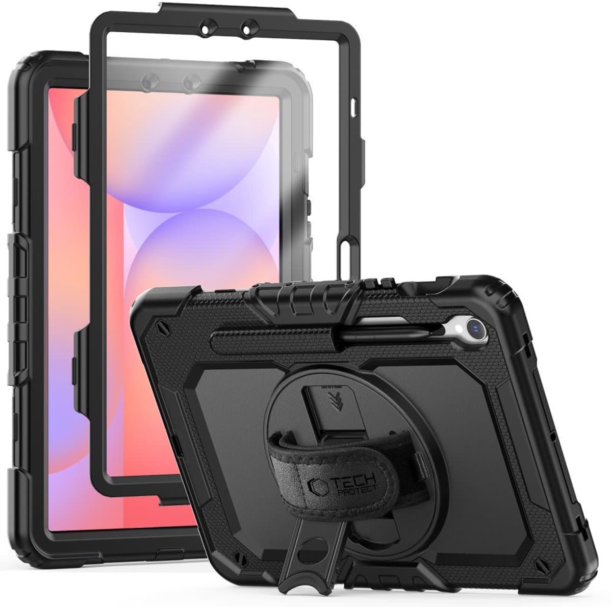Tech-Protect Solid360 Serie - Tablethoes - Poliwęglan - Siliconen - Standfunctie