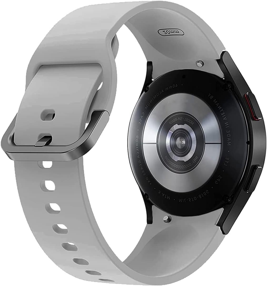 Zachte Siliconesportband van 20 mm voor Galaxy Watch4 en Classic - Comfortabele, Duurzame en Verstelbare Horlogeband voor Actieve Gebruikers