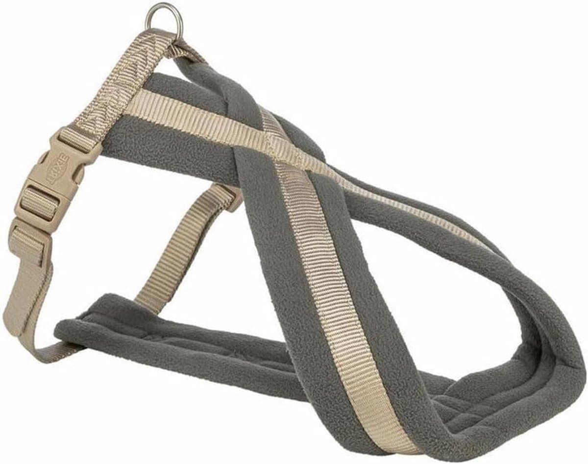 Hondenharnas - Honden tuigje - Comfortabel wandelen - Verstelbaar en gewatteerd - 40-70 cm buik - Zandkleurig