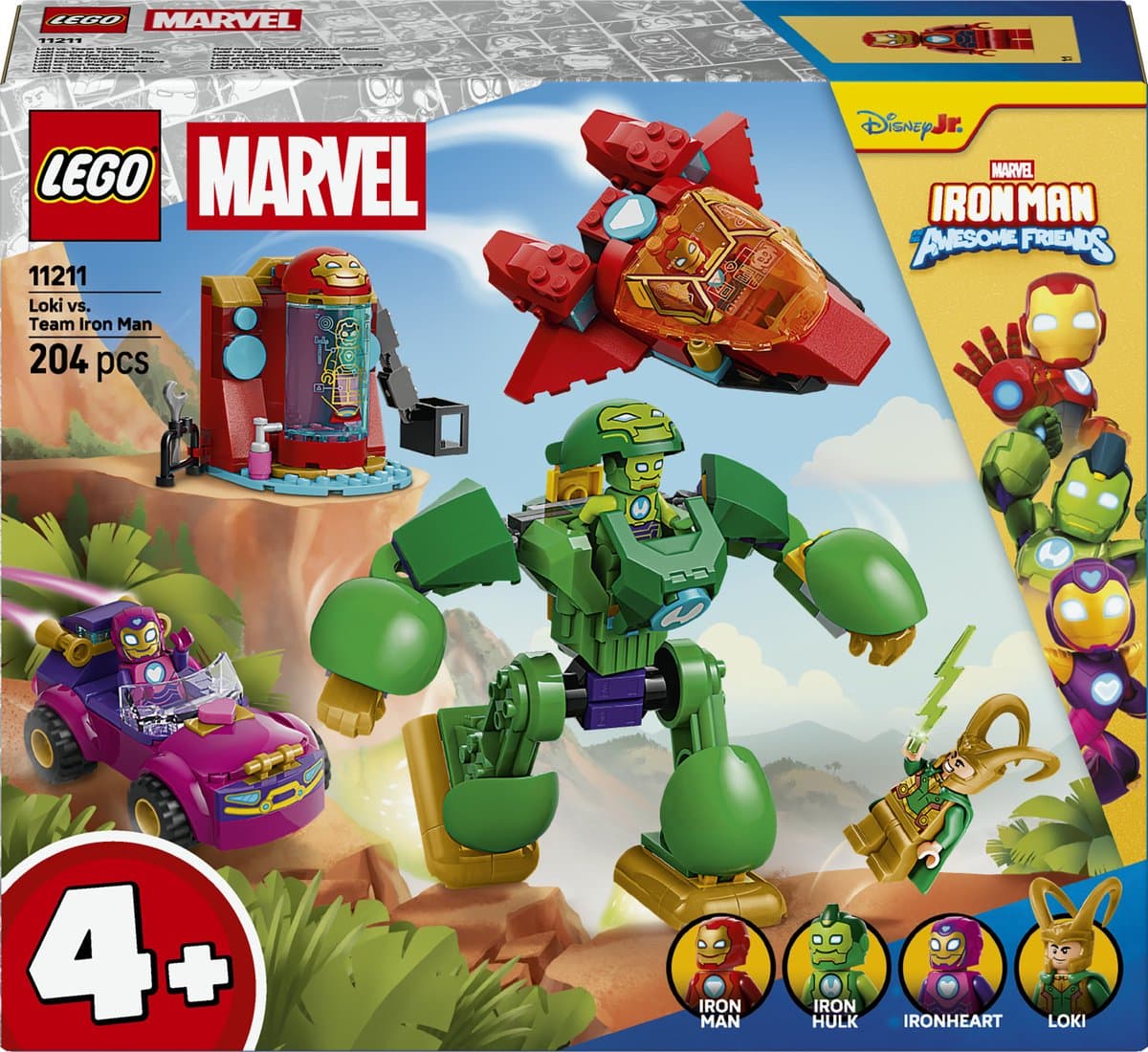 LEGO® ǀ Marvel Iron Man en zijn geweldige vrienden Loki vs. Team Iron Man 11211