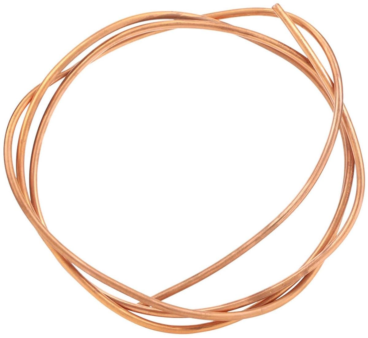 Dailygoods - Koperbuis - 2 Meter - Soepel Koper - Voor Airco en Koelkast - 6mm Buiten-Diameter - Hoogwaardige Kwaliteit