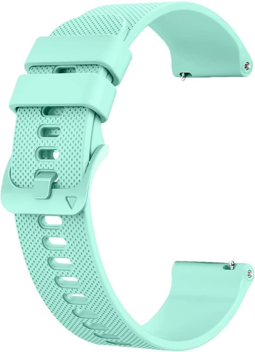 Zachte silicone horlogeband voor 18mm, 19mm, 20mm en 22mm - Unisex sportband voor Garmin, Galaxy, Amazfit en Huawei.