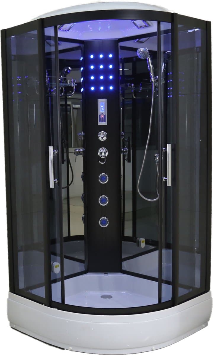 Havikux Stoomcabine met waterjets - 90x90 cm - Halfrond