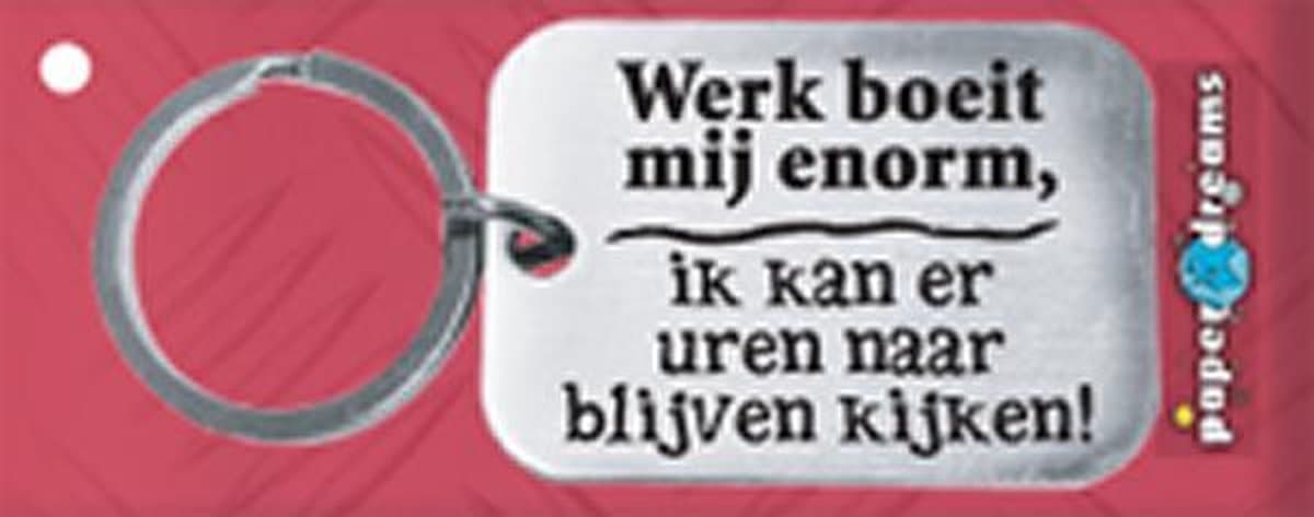 Paperdreams Sleutelhanger werk boeit