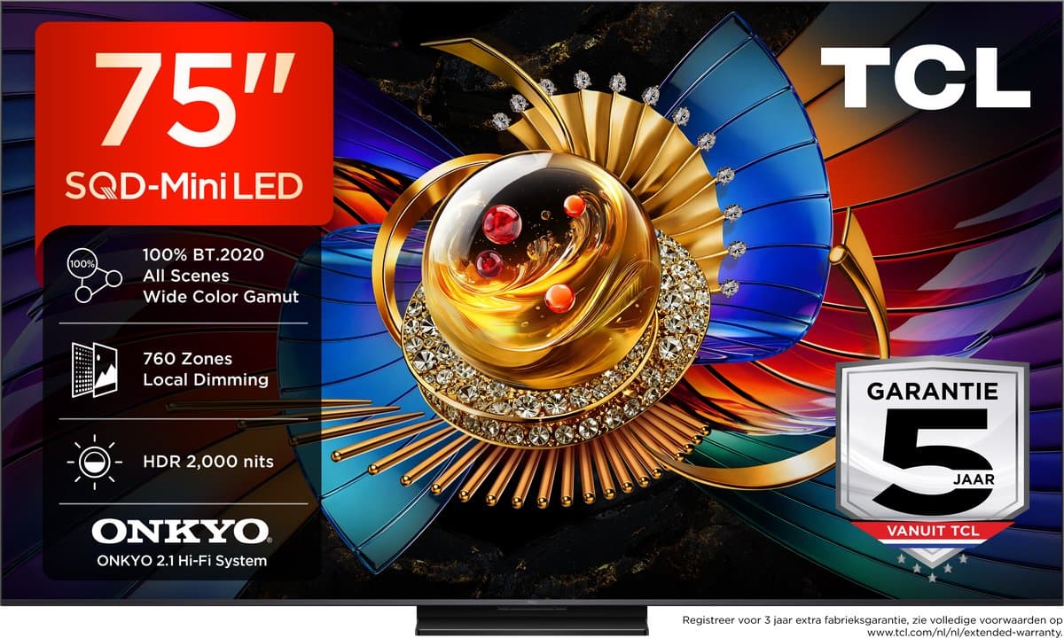TCL 75Q7D Pro - 75 inch - 4K QD-MiniLED - 2026 - Smart TV