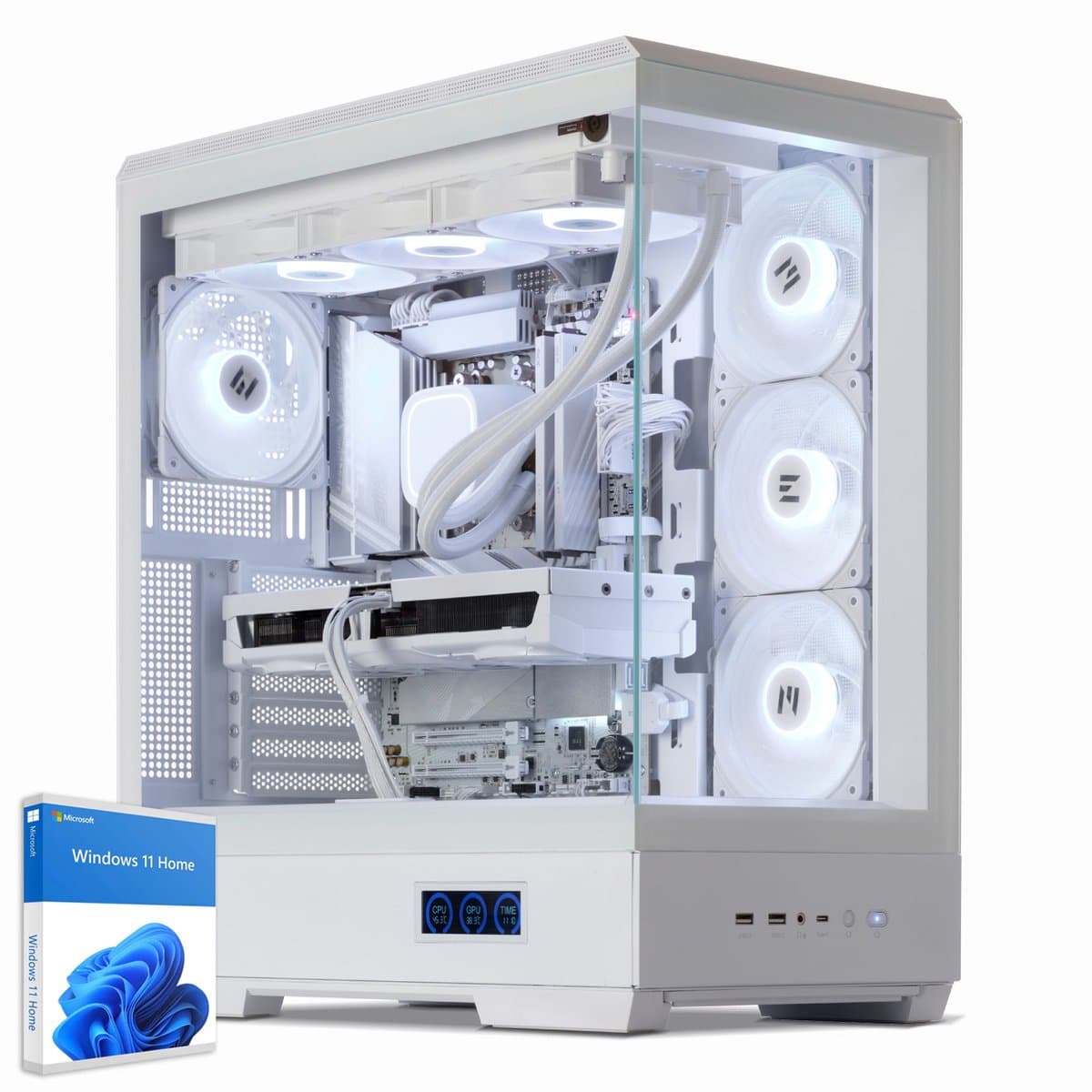 Sedatech Advanced Gaming PC Waterkoeling XL White Edition • AMD Ryzen 5 7600X3D 6x 4.1GHz • Geforce RTX5080 • 32Gb DDR5 • 2Tb SSD M.2 • WiFi • Bluetooth, USB C 4.0 • Windows 11 • Desktop computer