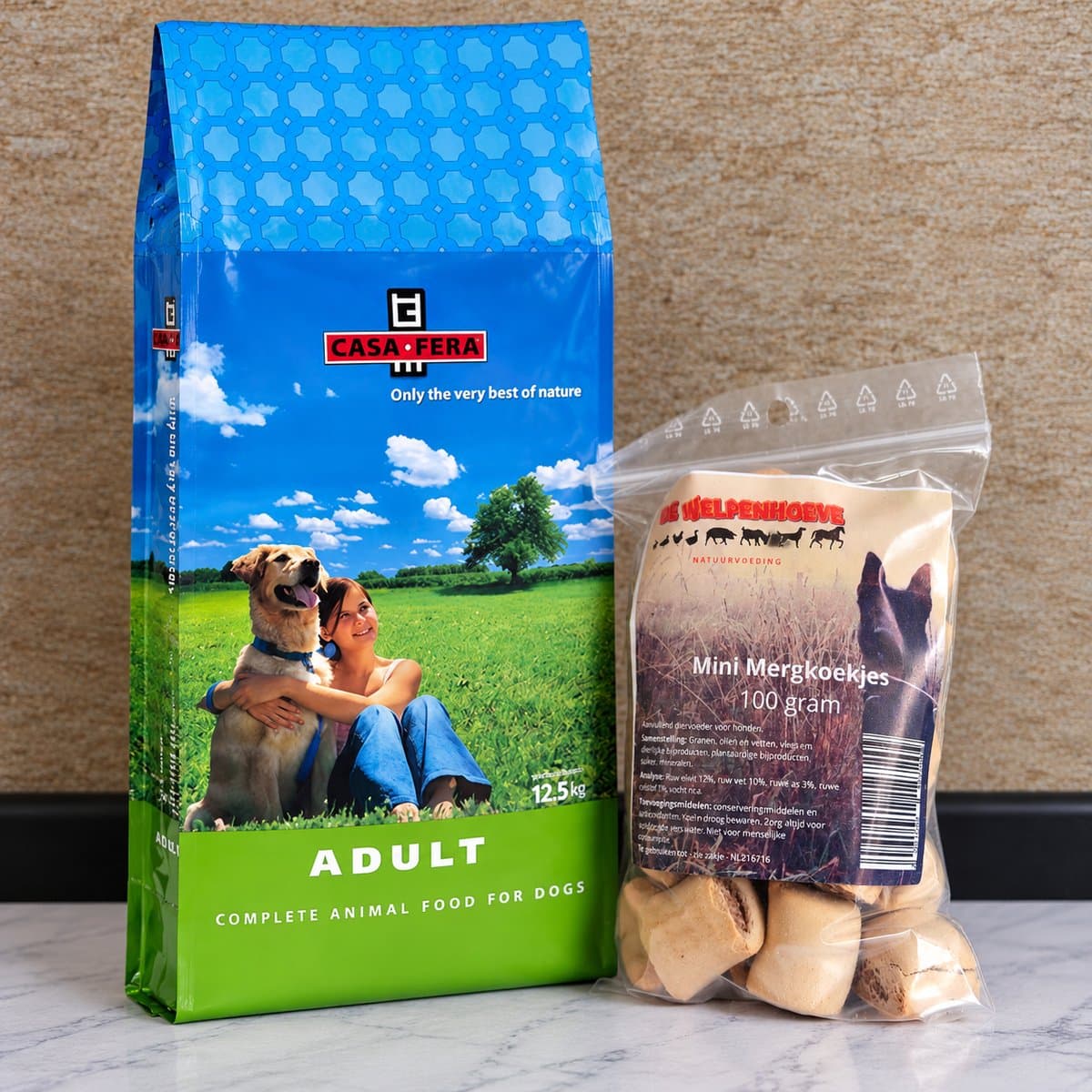 Casa Fera hondenvoer Adult 12,5 kg met rocco sticks