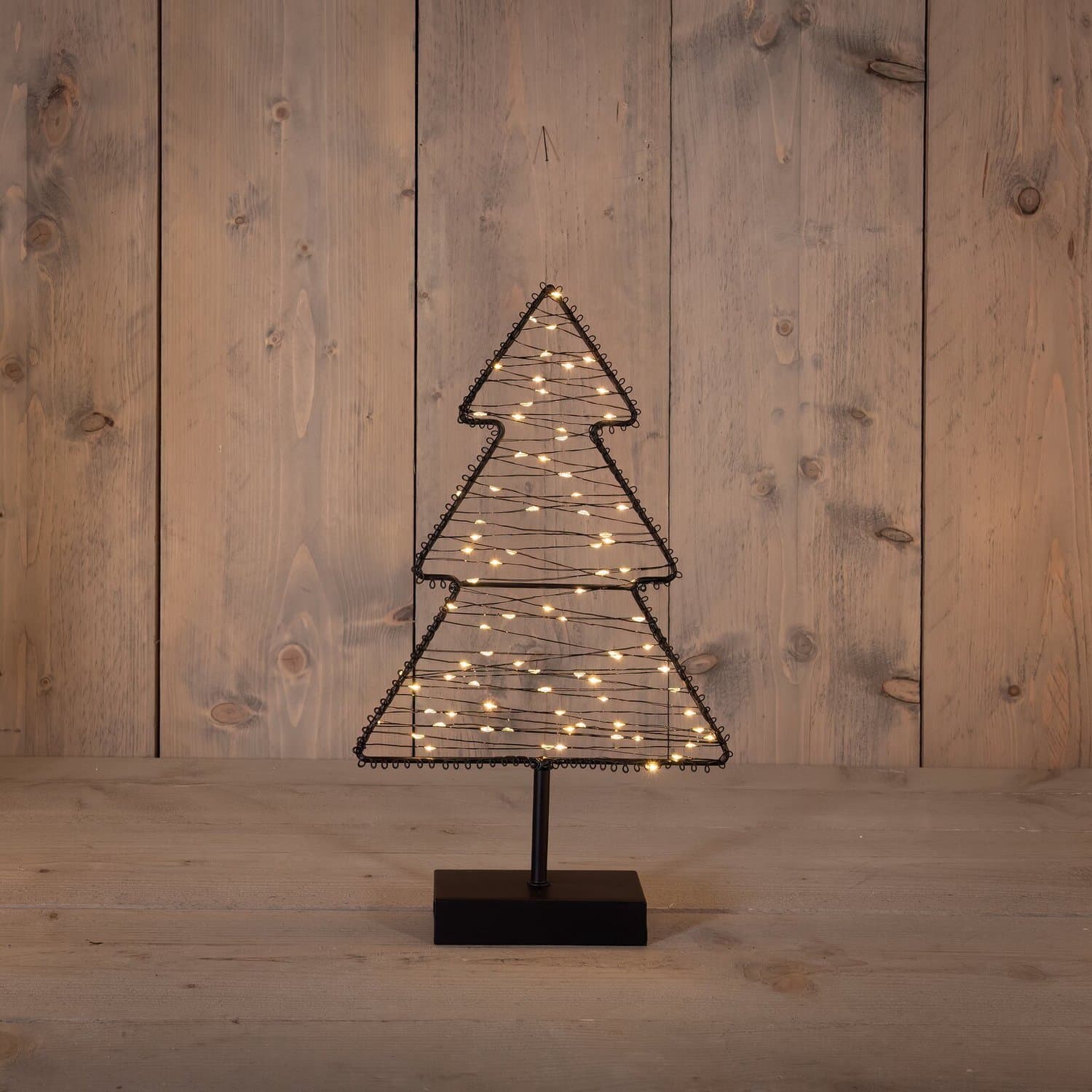 Boom op voet metaal classic warm 85 LED 22,5x38,5 cm Anna's Collection