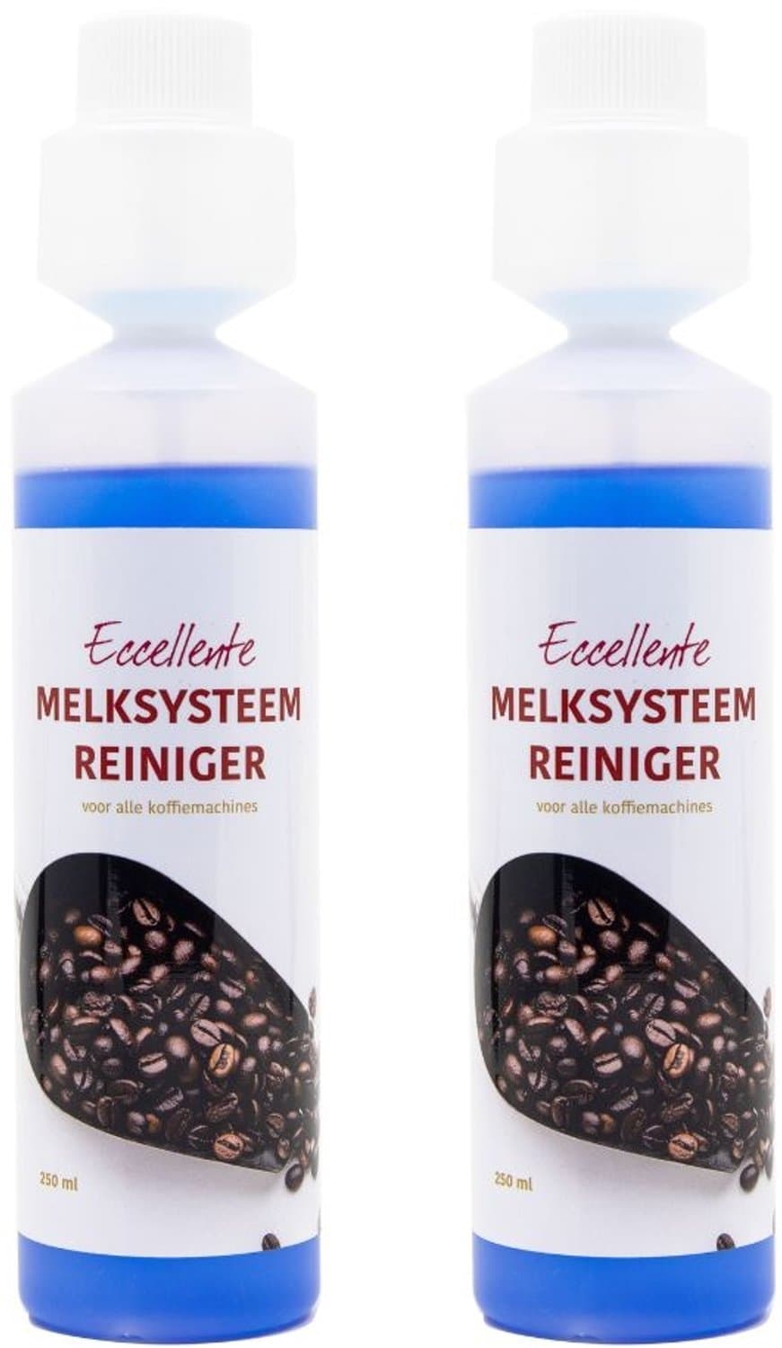 Eccellente Melksysteemreiniger voor JURA - 2x 250 ml - Compatibel met Jura 62536 & Jura Mini Tabs - 50 Reinigingsbeurten