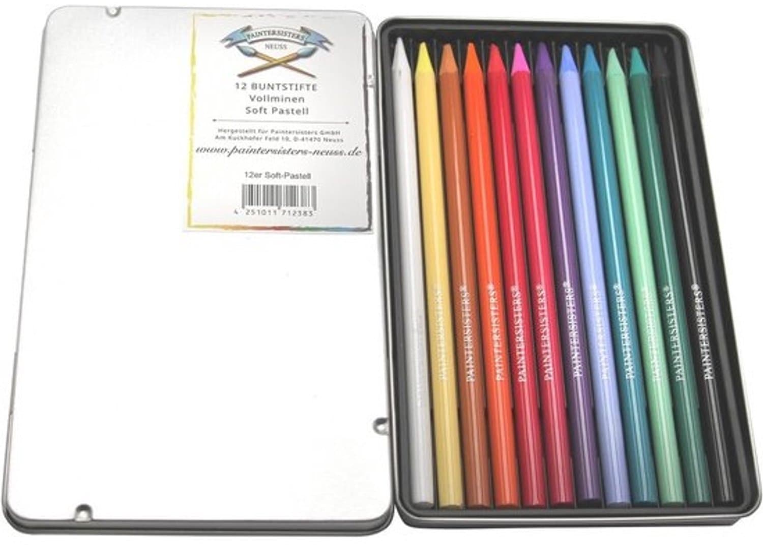 Kleurpotlodenset - Tekenset pastel - Tekenen en schilderen - Houtvrij soft pastel - 12 stuks - Veelkleurig