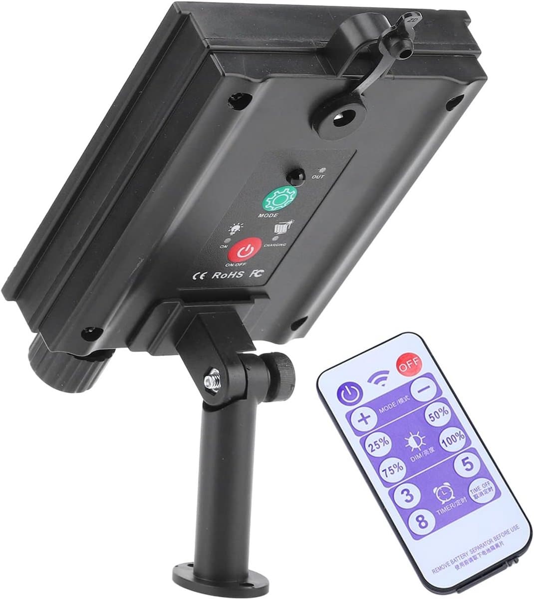 Zonne-energie Led Verlichting Controller met Afstandsbediening en Timer