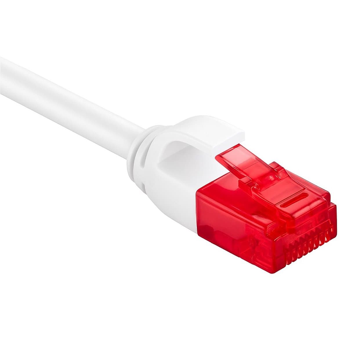 Goobay - UTP dunne netwerkkabel CAT6 - Wit - 3 meter