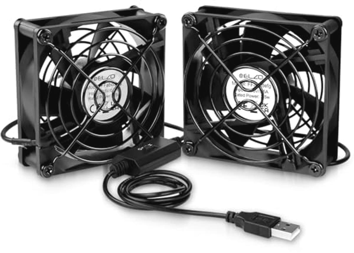 Dubbele USB ventilator voor PC en laptop