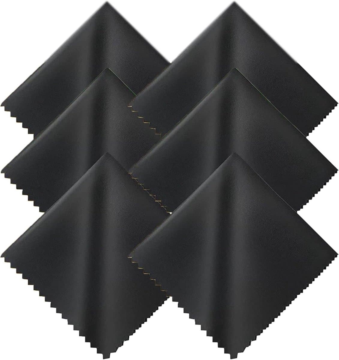 Microvezel brillenpoetsdoeken 6-pack – Schermreiniger voor brillen en tablets