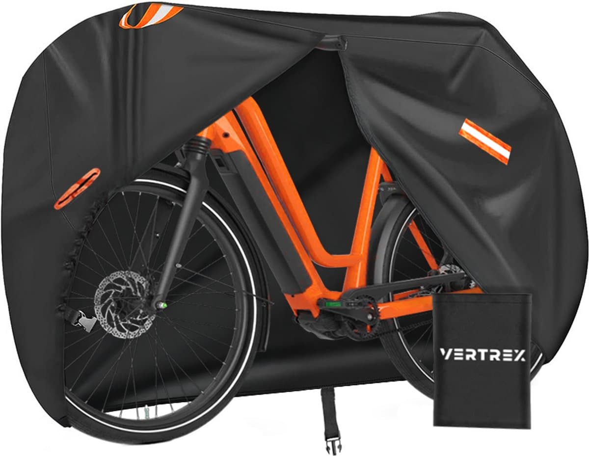 Vertrex Universele Fietshoes - Ultra Sterk & Waterdicht Oxford - Geschikt voor 1 Fiets - Inclusief Opbergtas