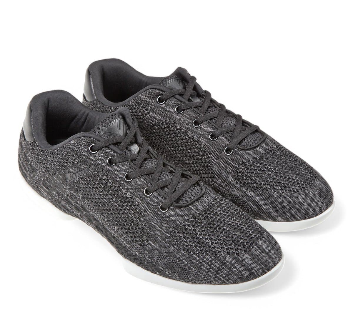 Danssneakers voor Latin en Salsa - Diamant TUNE - Twee Draaipunten - Gesplitste zool - Unisex - Zachte voetbed - Ademend mesh - Lichtgewicht - Bewegingsvrijheid - dansen Binnen en Buiten - Diamant - Grijs - 37 1/2