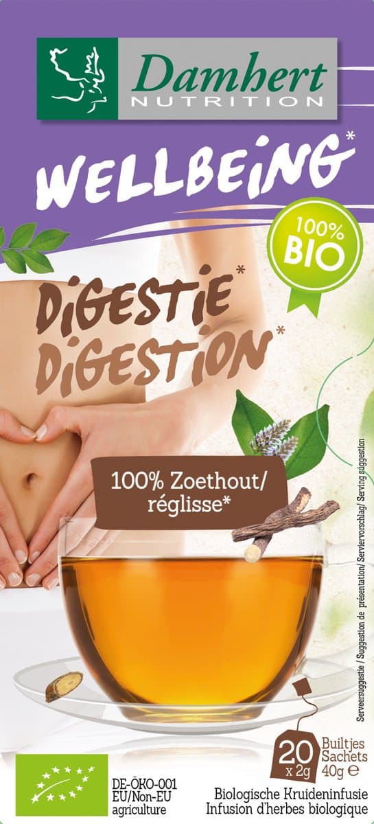 Damhert Tea time zoethout thee bio (20st)