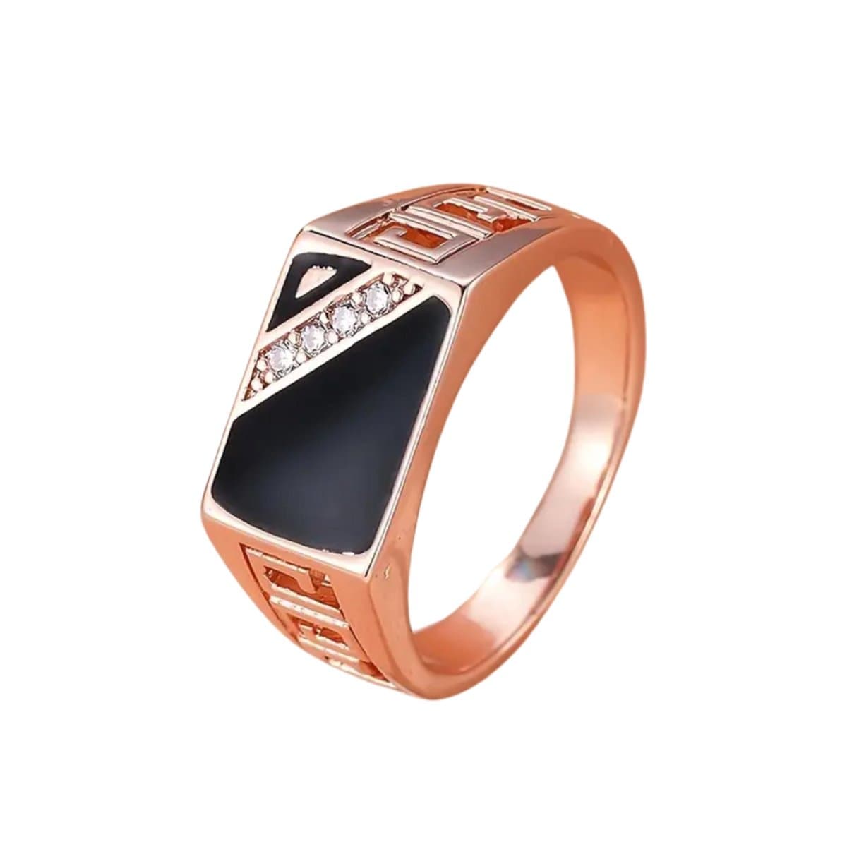 Livano Ring - Ringen - Dames - Heren - Roos Goud Kleurig - 59mm