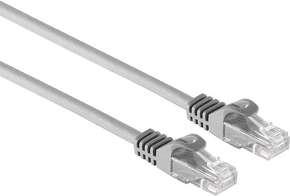 Powteq professional - 2 meter - CAT 7 netwerkkabel / internetkabel - 10 Gbit - Grijs