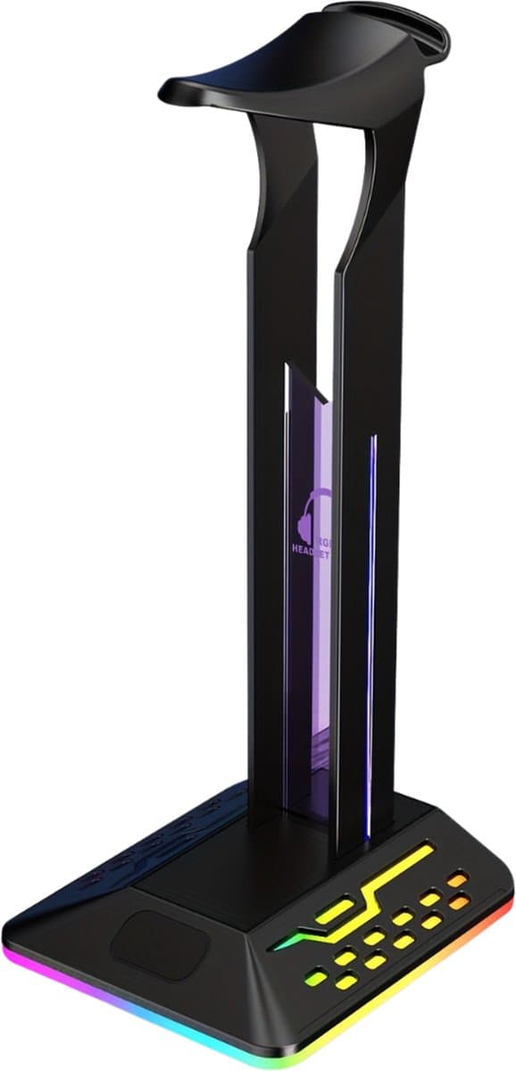 Bovista Headset Standaard - Koptelefoon Hanger - Houder - Stand - Gaming - RGB Licht