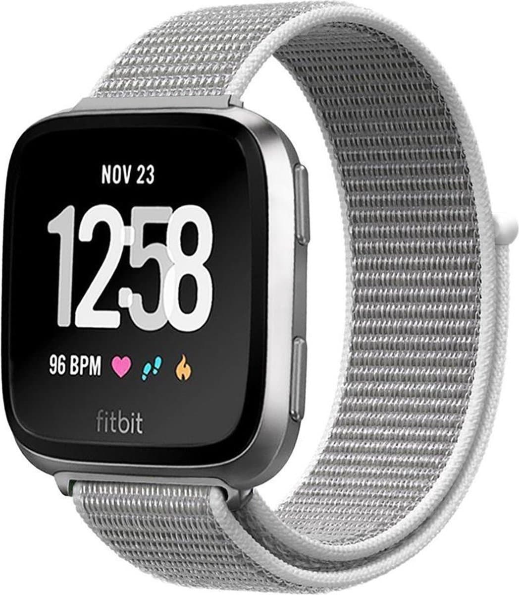 KELERINO. Nylon bandje voor Fitbit Versa - Sea Shell