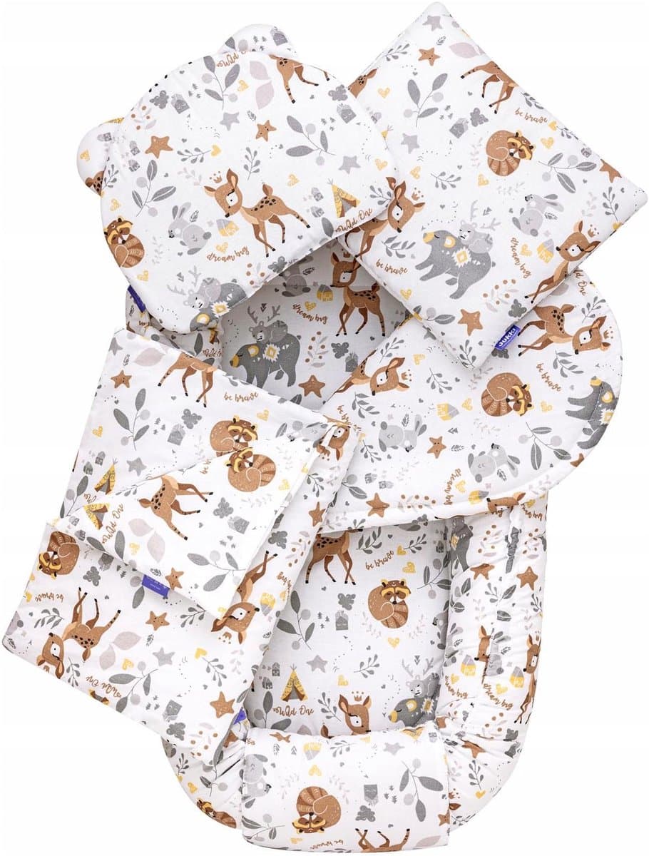 Babynest 5-delige Set 100% Katoen - Magical Woodland