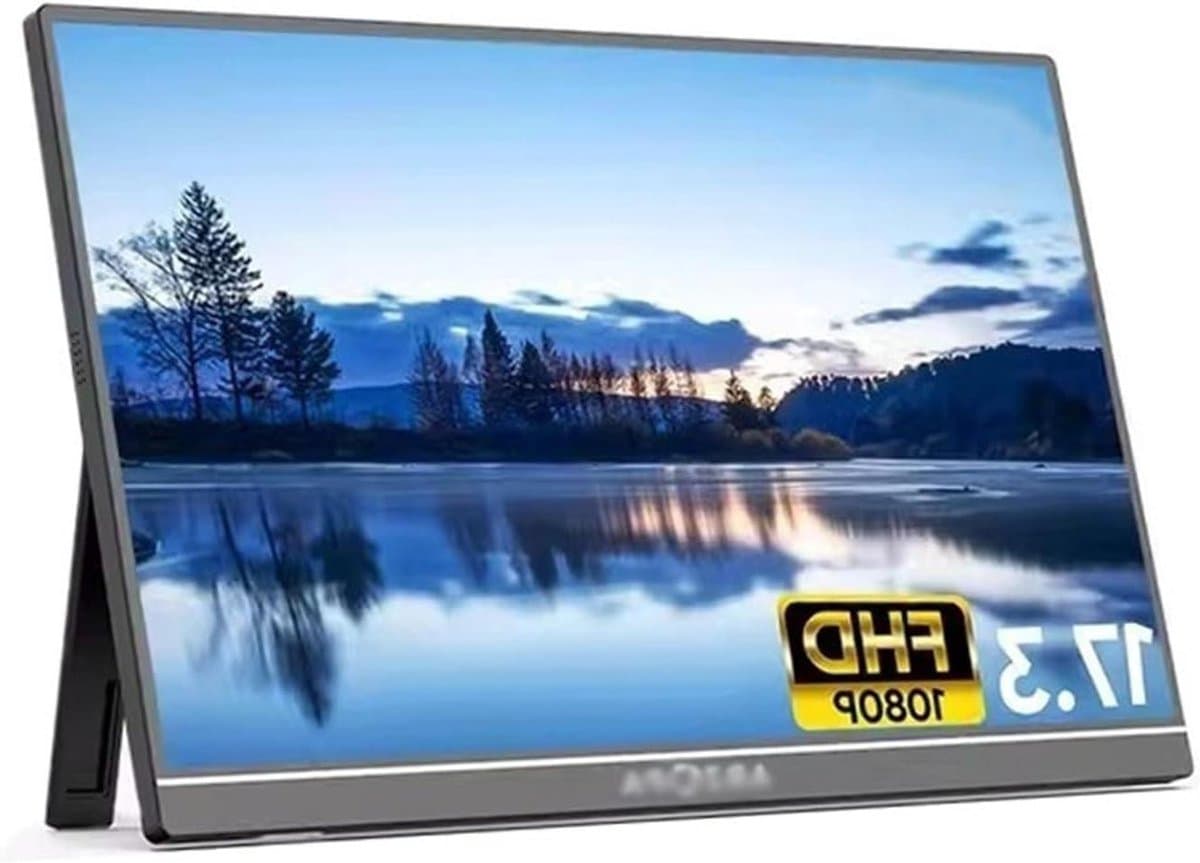 Extern Beeldscherm - Draagbare Monitor - Productief Werken - Dun en Lichtgewicht - 173 inch - Zwart