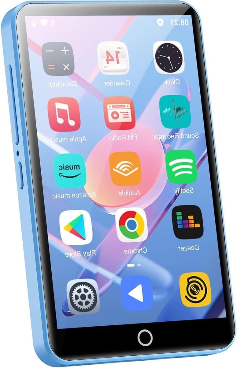 Draagbare Muziekspeler - MP3 Speler - Online Muziek Luisteren - Android Systeem WiFi - 4 Inch Scherm - Blauw