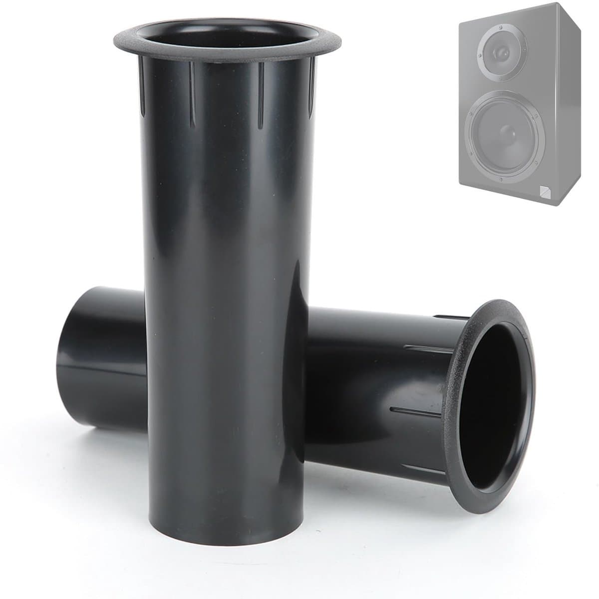 Dailygoody - Bass Reflex Buis - ABS kunststof - Verbeter je bas - 50 mm - Luidspreker poort tube - Geschikt voor subwoofer box - 141 mm