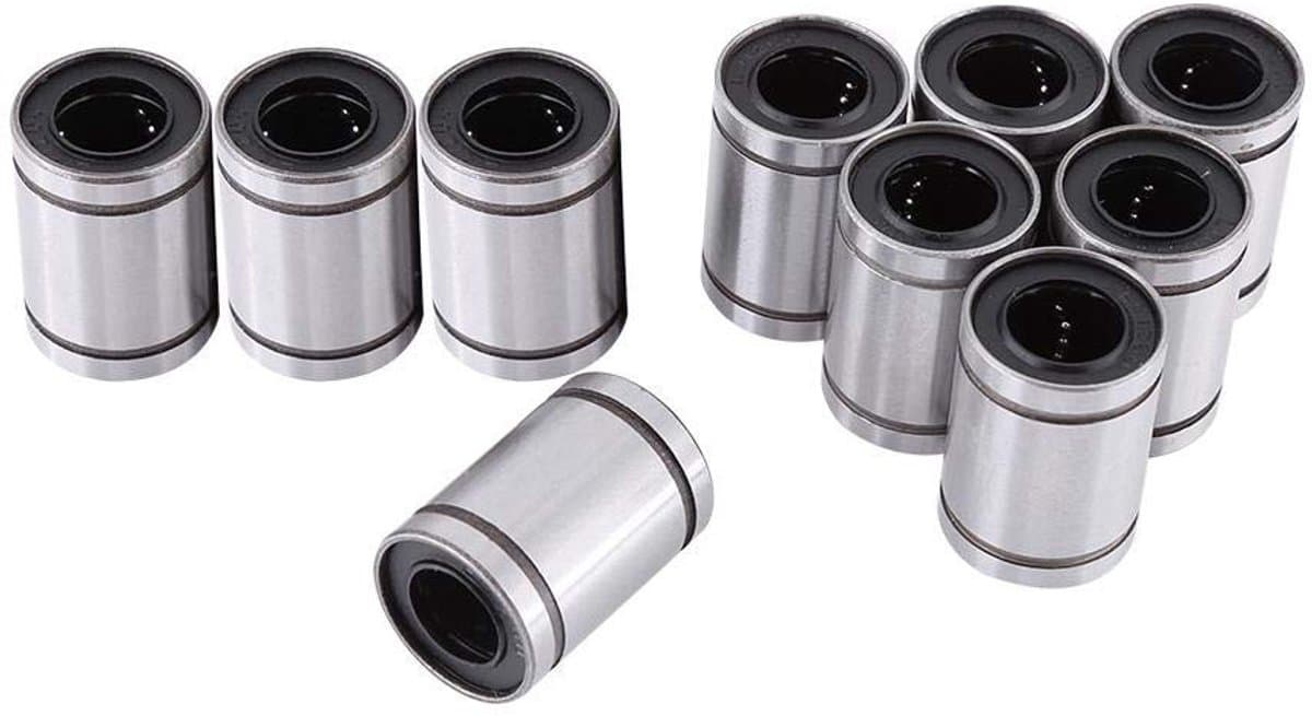 Dailygoody - Linear Bearings - 10pcs LM12UU - Hoge kwaliteit - 12mm - Ball Bearing - Voor 3D printers en onderdelen - Geschikt voor precisietoepa