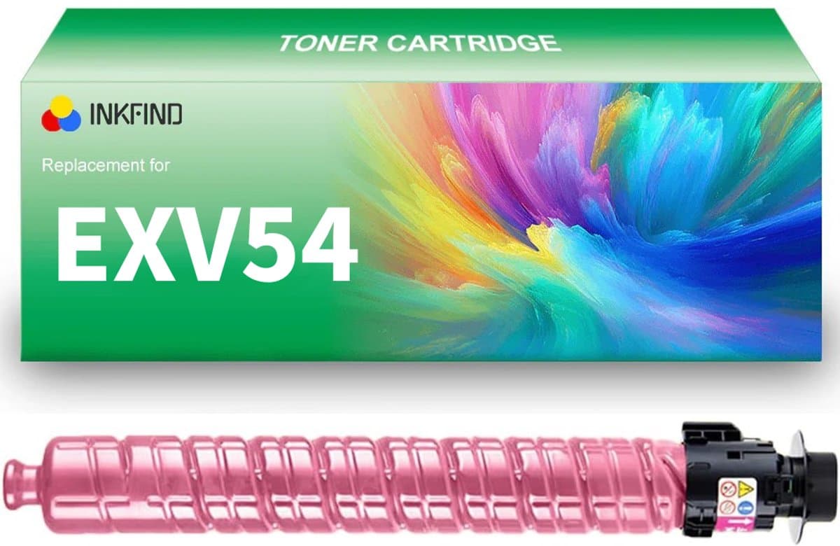 INKFIND EXV54 Magenta tonercartridge compatibel met Canon C-EXV54 EXV54 Magenta geschikt voor Canon imageRUNNER C3025i C3125i - 1-pack Magenta