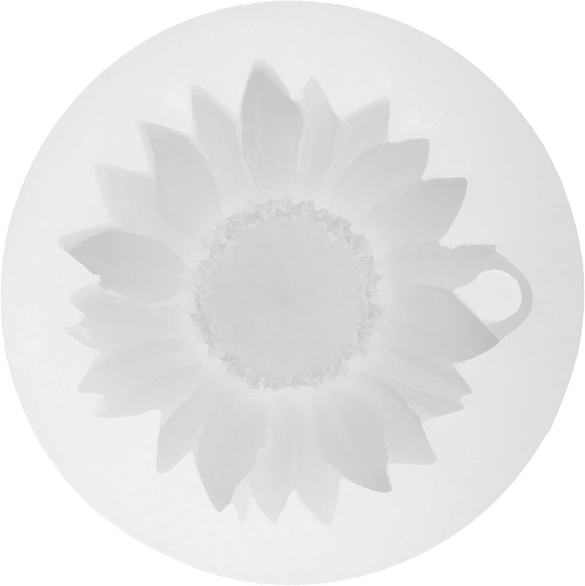 3D Zonnebloem Gietmal voor Hanger, Armband en Sleutelhanger - DIY Decoratie en Bakgereedschap voor Cake en Fondant