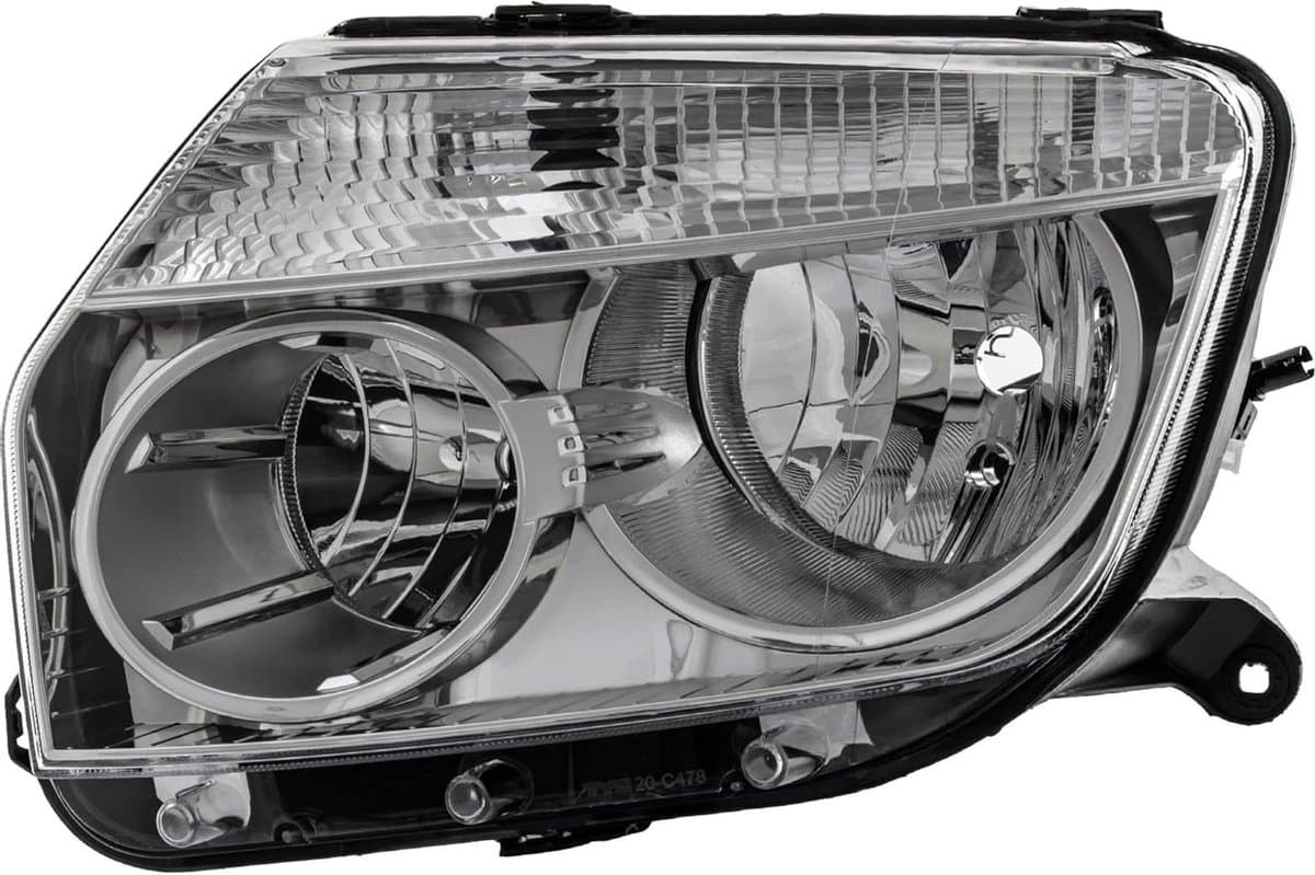 Koplamp Rechts - Autolamp Verlichting - Veilig Rijden - Halogeen H7 H1 - OEM Kwaliteit - Chroom