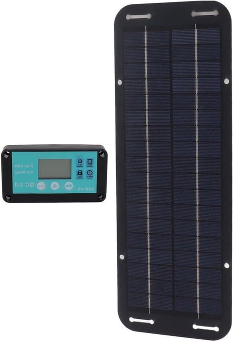 20W Zonnepaneel met Waterdichte Controller voor Thuis - Zonnecel met Waterdichte Controller voor Thuis - 20W Zonnepaneel