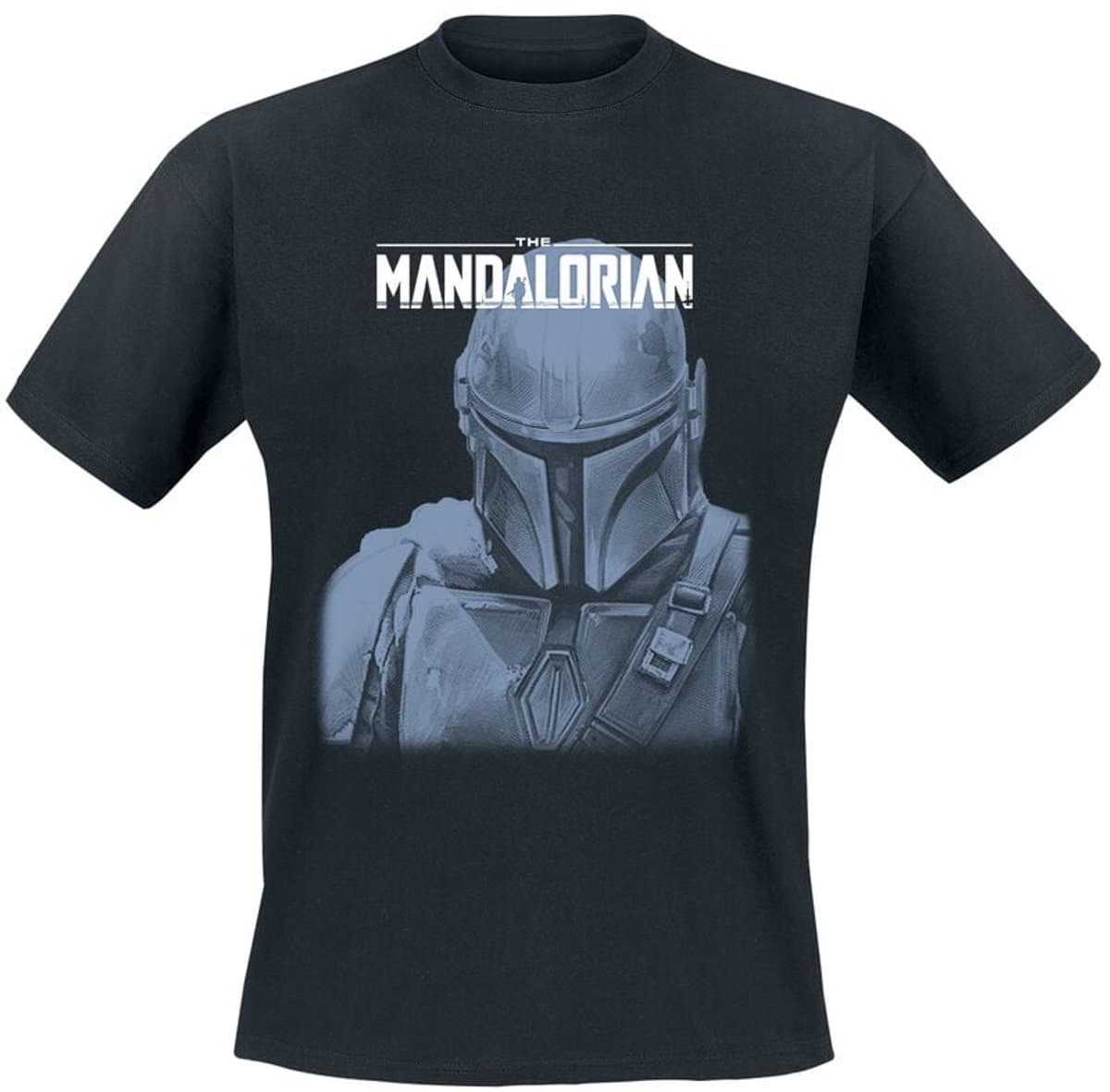Star Wars The Mandalorian - Mando Portrait Heren T-shirt - zwart - M