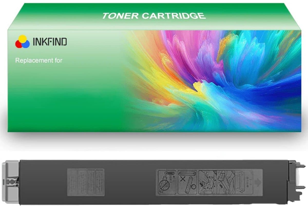 INKFIND MX-61GTBA Zwart tonercartridge compatibel met SHARP MX-61GTBA Zwart voor Sharp MX-2630/3050/3060/3070/3550/3570/4050/4060/4070/5050/5070/6050/6070/2651/3051/3551/4051/3561/3571/3061/3071/4061/4071/3061/5051/5071/6051/6071 - 1-pack Zwart