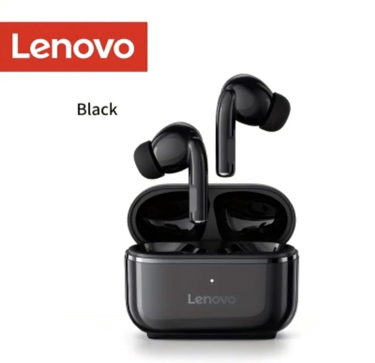 Draadloze oordopjes - Lenovo - earbuds - bluetooth hoofdtelefoon - oortjes - zwart - headphones