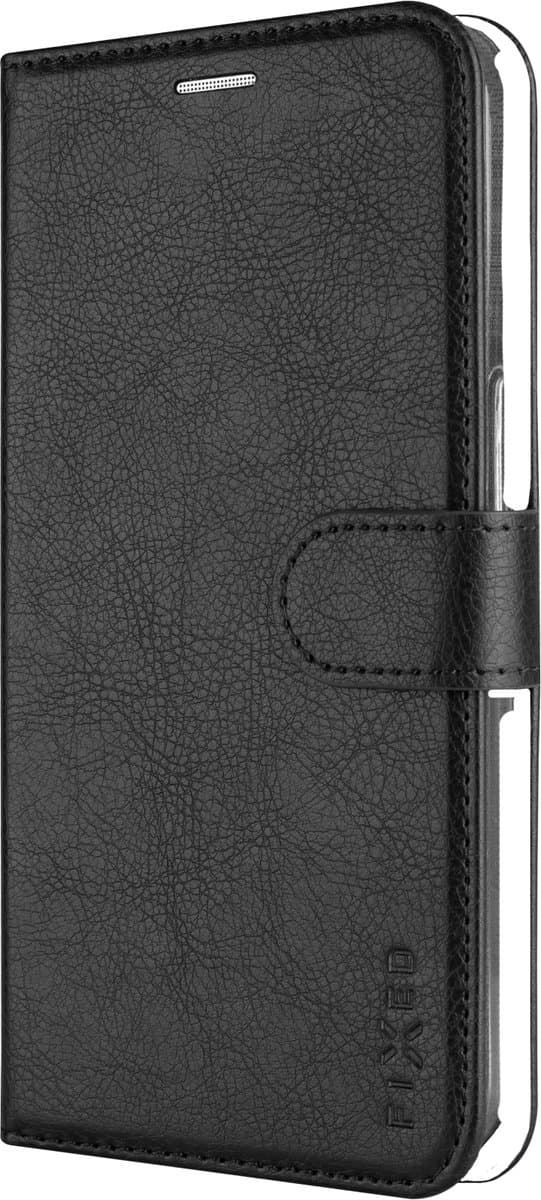 FIXED Opus Flip Cover met Leder look, kaarthouder&standaard voor Apple iPhone 17 Pro Max, zwart