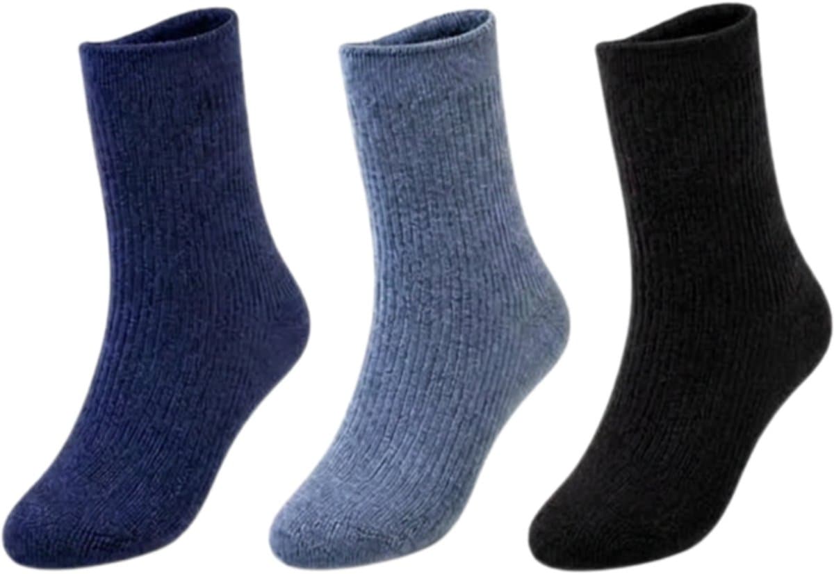 green-goose® Bamboe Sokken Heren - Maat 39-44 - 2 Paar - Grijs en Blauw - 85% Bamboe - Zacht, Ademend, Hypoallergeen en Comfortabel