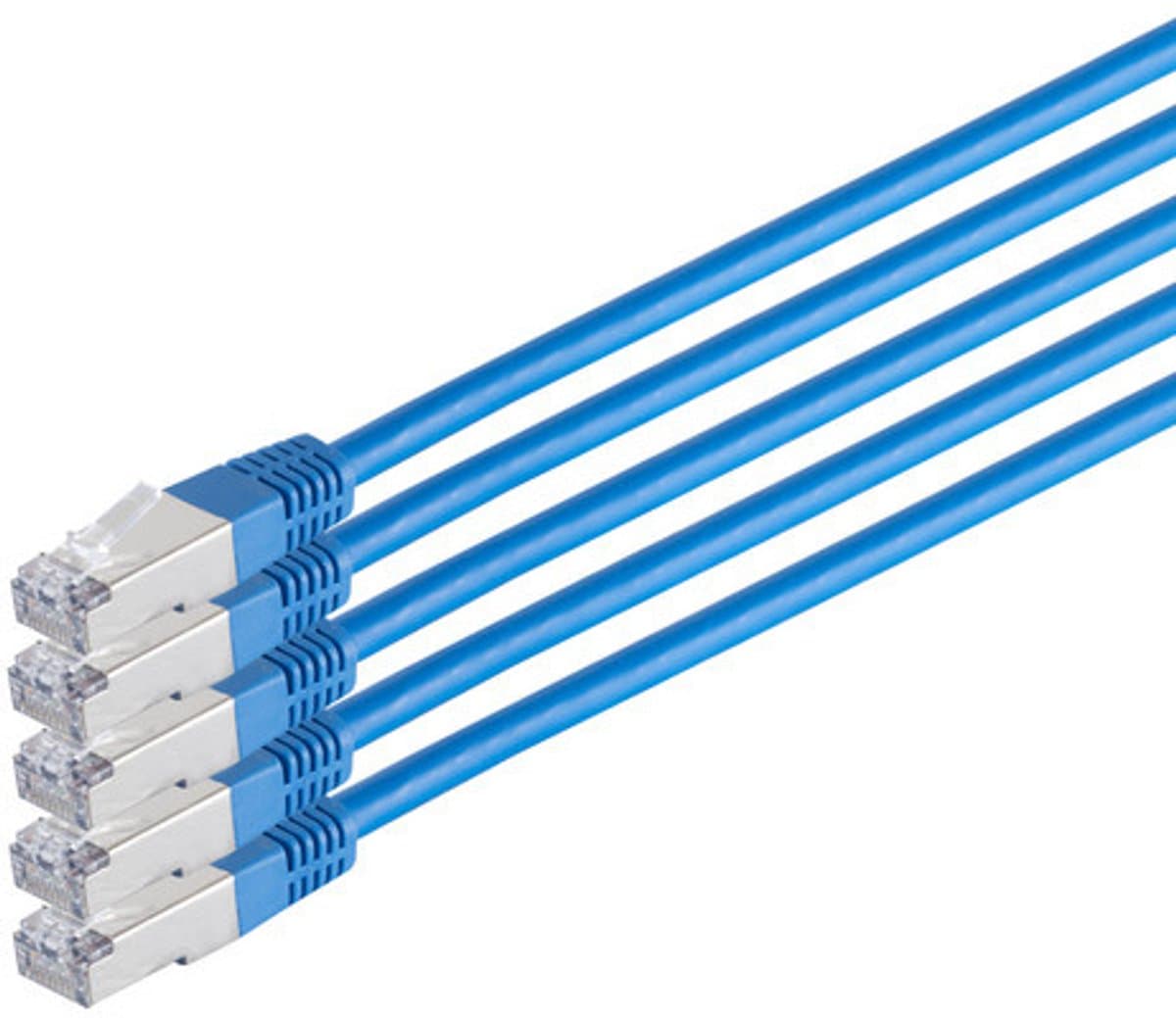 S/CONN Cat.6 S/FTP 0.25 m netwerkkabel Blauw 0,25 m Cat6 S/FTP (S-STP)