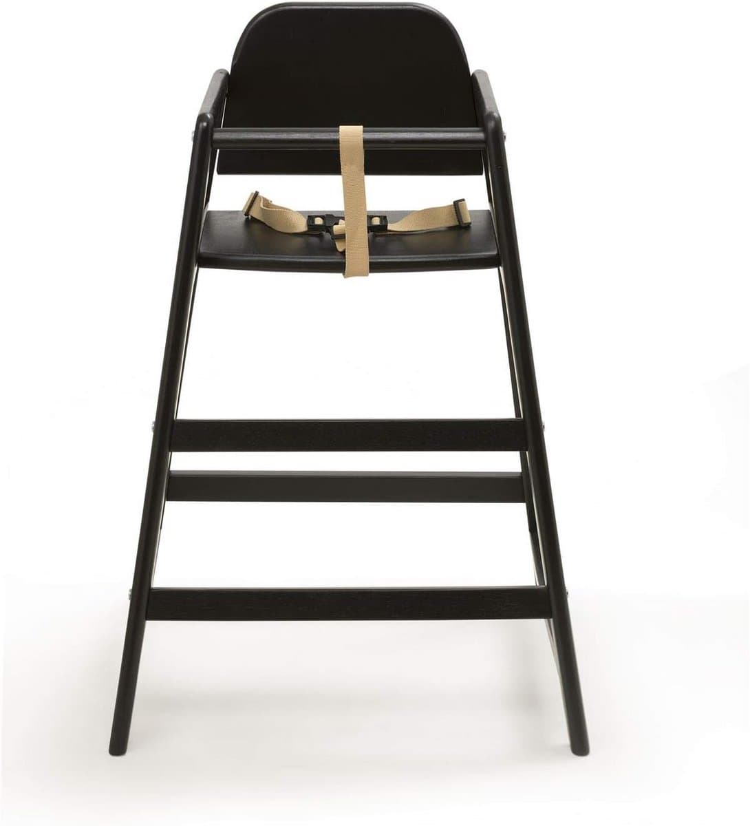 Stapelbare Houten Kinderstoel voor Baby en Dreumes, Zwart