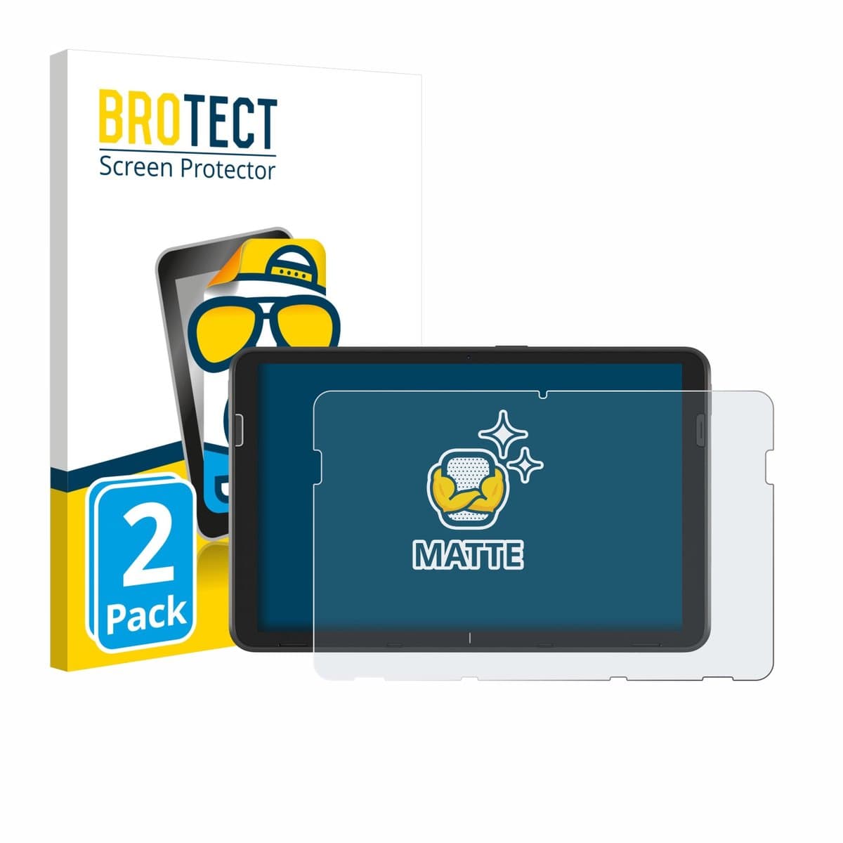 BROTECT - Screenprotector voor Zebra ET401 10.1" - Folie Beschermfolie matte 2 Stuks