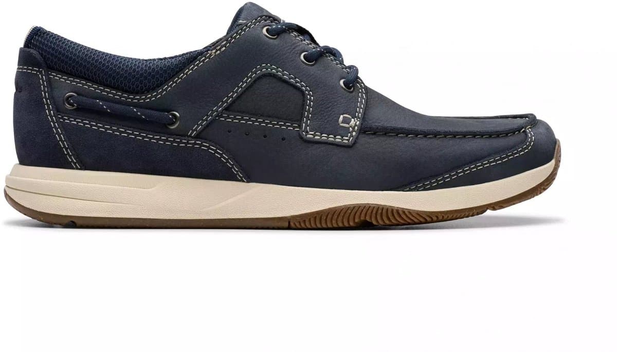 Clarks Sailview Lace - heren veterschoen - Blauw - maat 41 (EU) 7 (UK)