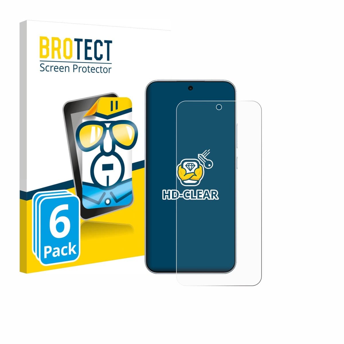 BROTECT - Screenprotector voor Oppo A6 Pro 4G - Folie Beschermfolie transparant 6 Stuks
