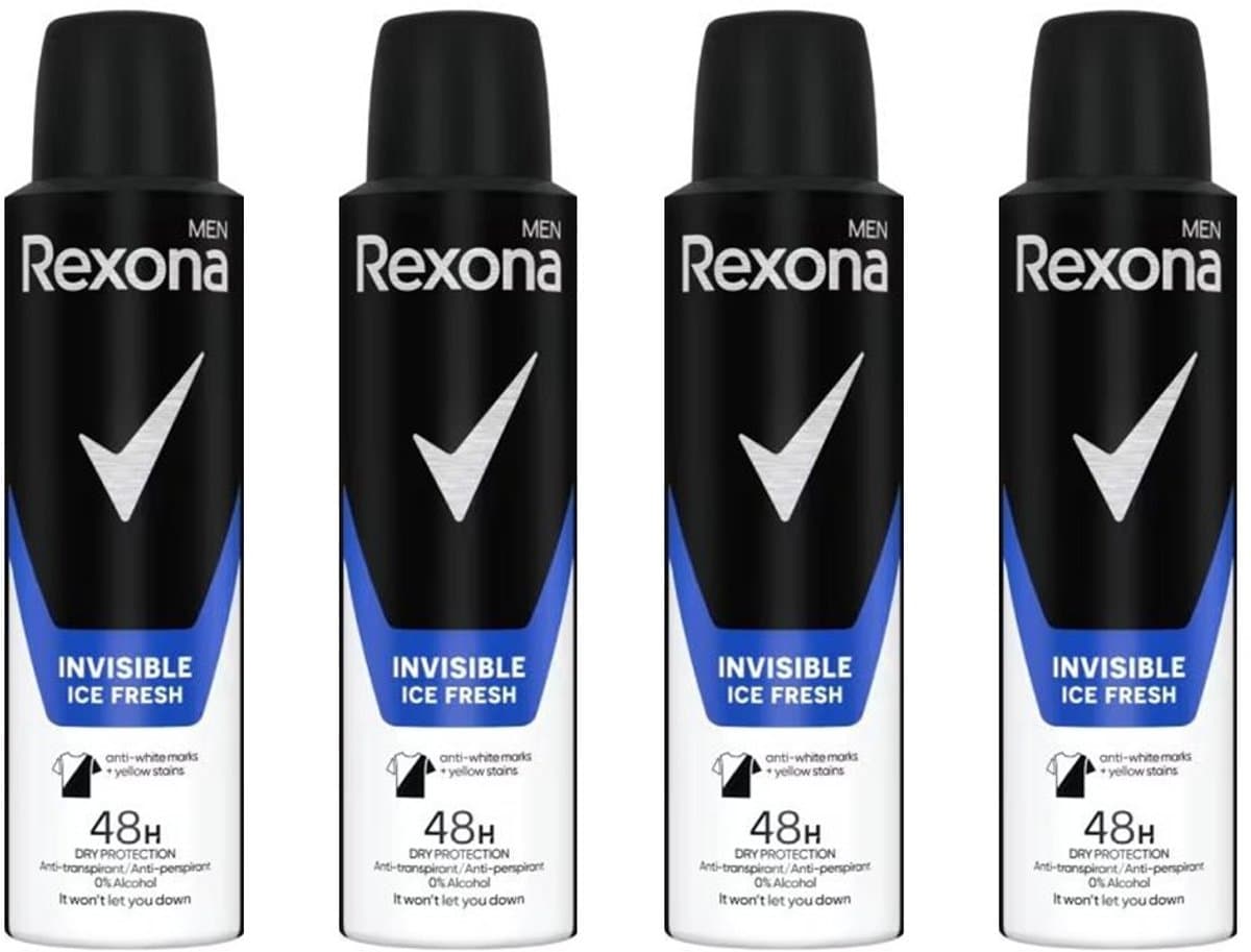 Rexona Deo Spray – Invisible Ice - 4 x 150 ml