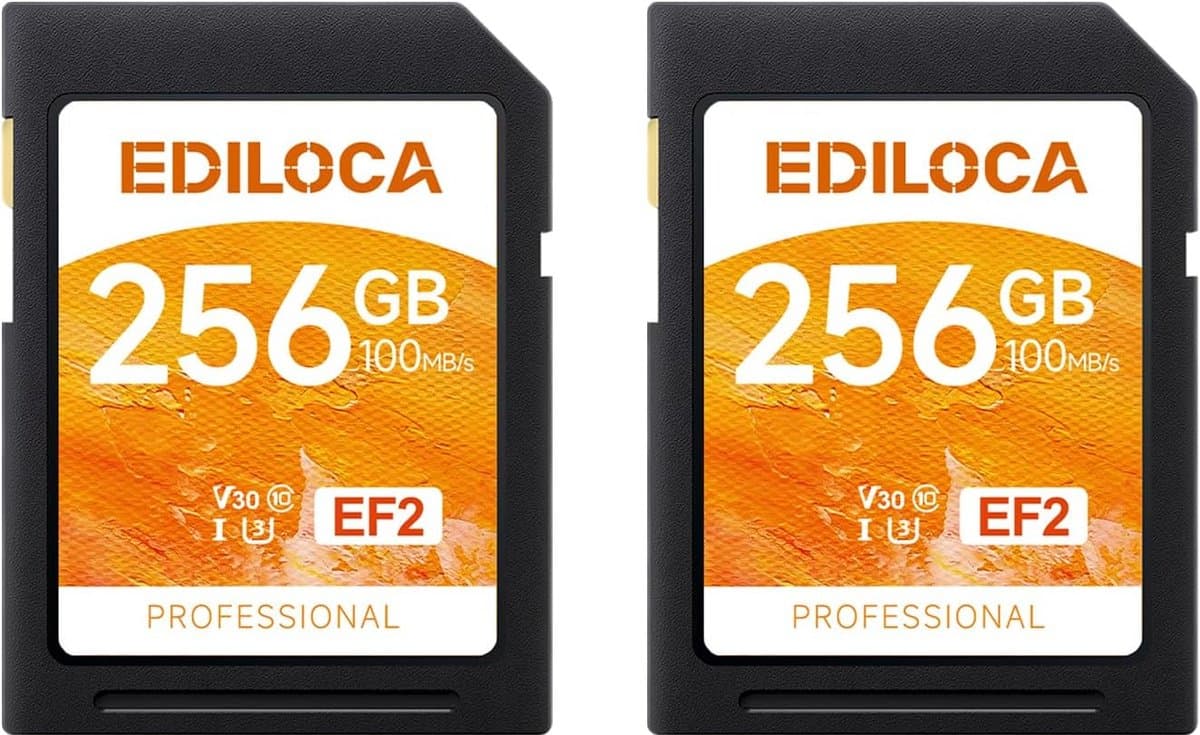 256GB SDHC UHS-I Geheugenkaart - Snelle Opslag voor Foto en Video