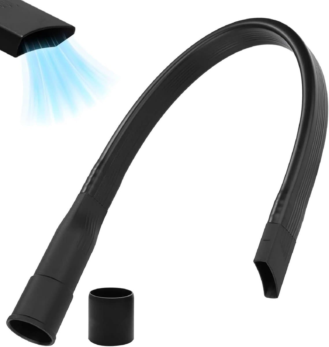 Flexibele crevicezuigmond voor stofzuiger – 62,5 cm verlengstuk met flexibele scharnier, passend op 32/35 mm aansluiting