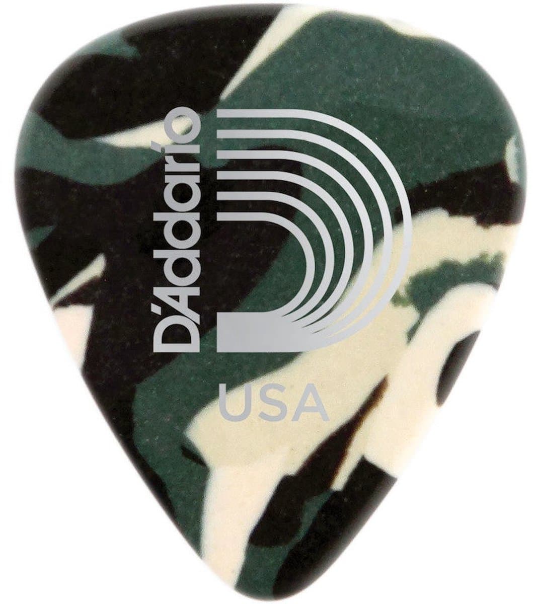 D'Addario 1CCF4-10 Camouflage celluloid plectra 10 pack medium