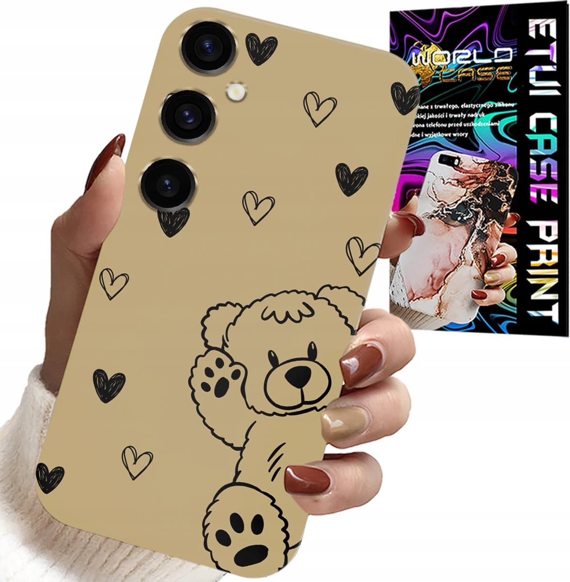 HOESJE VOOR SAMSUNG GALAXY S24 FE - TEDDYBEER PRO MAXZAK PATRONEN VOOR DE JONGSTE HOESJE